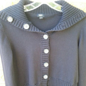 Cropped cardigan sweater